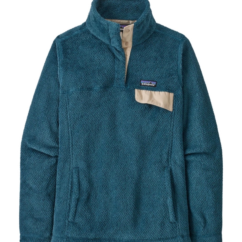 Patagonia Women's Re-Tool Snap-T Fleece Pullover - Wavy Blue NWT